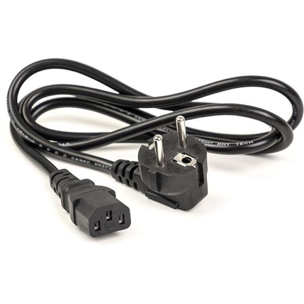 Кабель живлення PowerPlant (CA910656) CEE7/7-C13, 1.8м