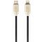 Кабель Cablexpert USB Type-C - Lightning (M/M), 1 м, чорний/золотистий (CC-USB2PD18-CM8PM-1M)