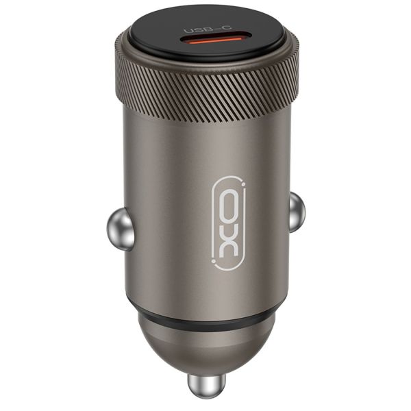 Автомобільний зарядний пристрій XO CC70 (USB-C, 3A) 30W Black