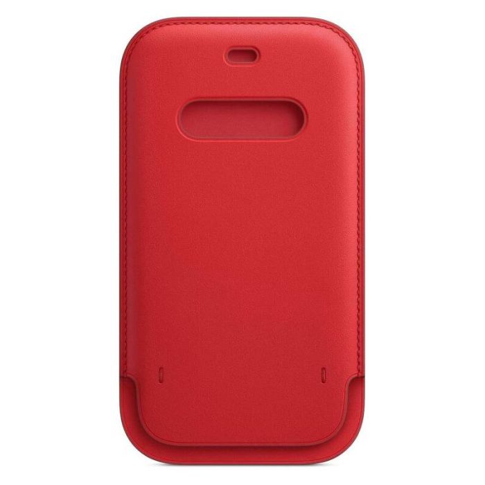 Чохол-кишеня Apple Leather Sleeve with MagSafe для Apple iPhone 12 Mini Red (MHMR3)