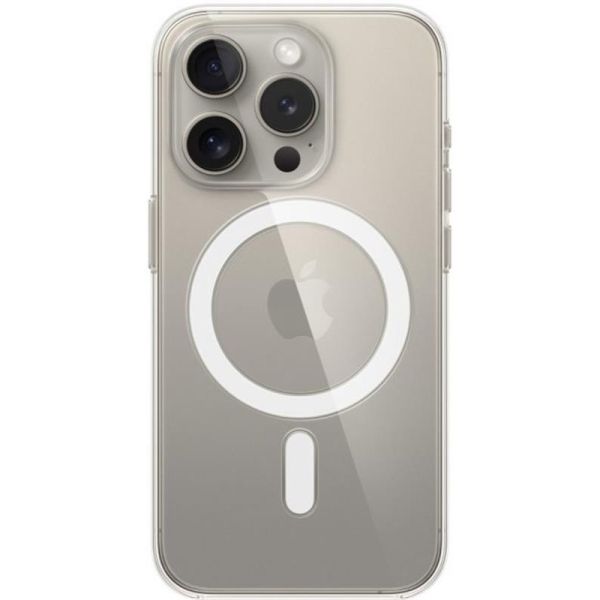 Чохол-накладка Apple Clear Case with MagSafe для Apple iPhone 15 Pro Clear (MT223)