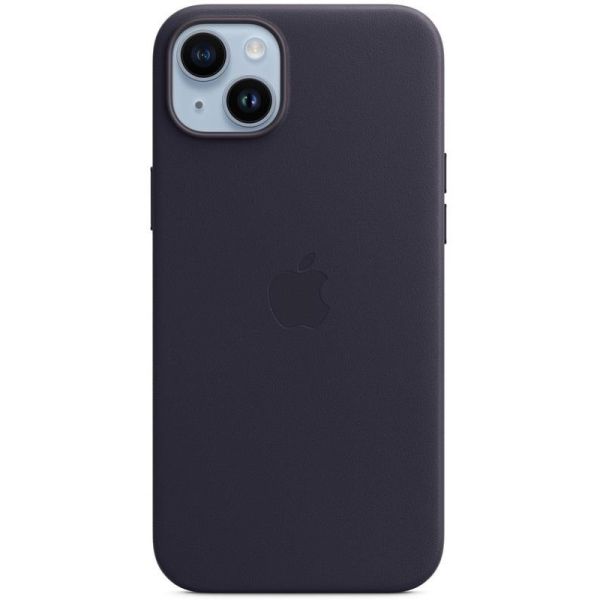 Чохол-накладка Apple Leather Case with MagSafe для Apple iPhone 14 Plus Ink (MPPC3)