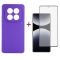Чохол-накладка Dengos Carbon для Xiaomi Redmi Note 14 Pro Purple (DG-KM-130) + захисне скло