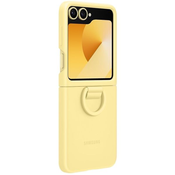Чохол-накладка Samsung Silicone Cover with Ring для Samsung Galaxy Flip 6 Yellow (EF-PF741TYEGUA)