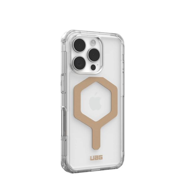 Чохол-накладка Urban Armor Gear Magsafe для Apple iPhone 16 Pro Plyo Ice/Gold (114480114381)