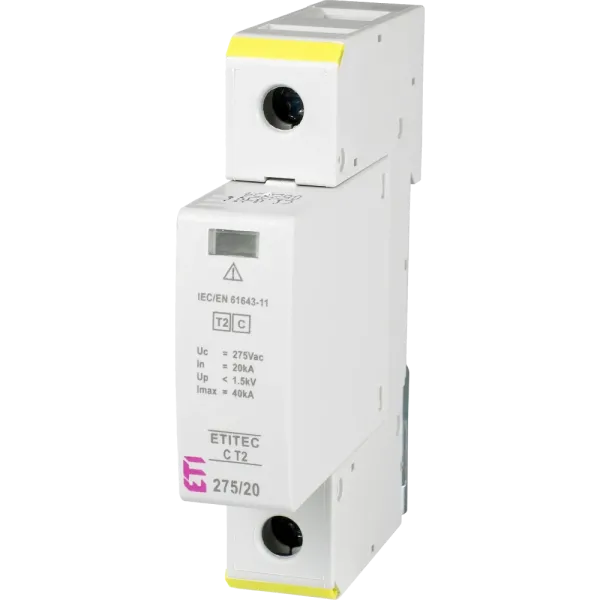 ETI TEC C T2 275/20 (1+0) 2p Обмежувач перенапруги