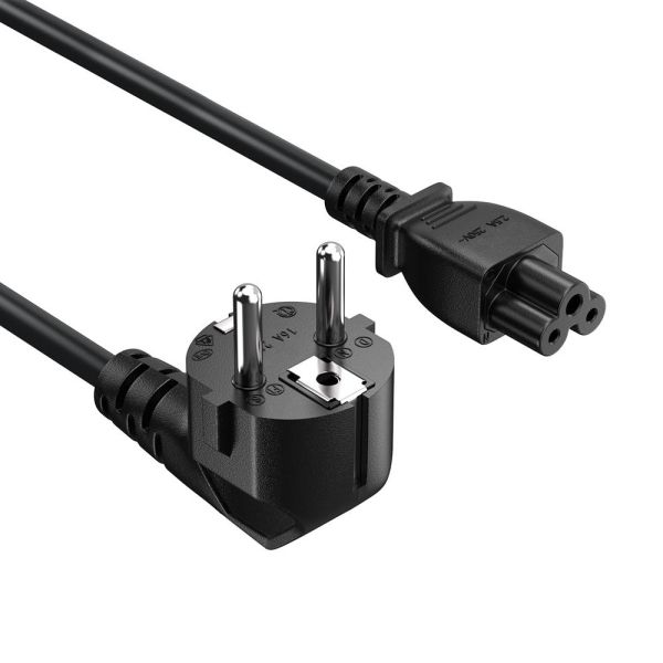 Кабель живлення ColorWay CEE7/7-C5, 1 м, Black (CW-CBP084-BK)