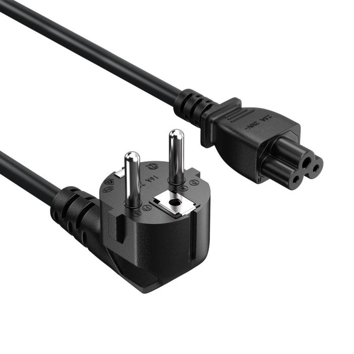 Кабель живлення ColorWay CEE7/7-C5, 1 м, Black (CW-CBP084-BK)
