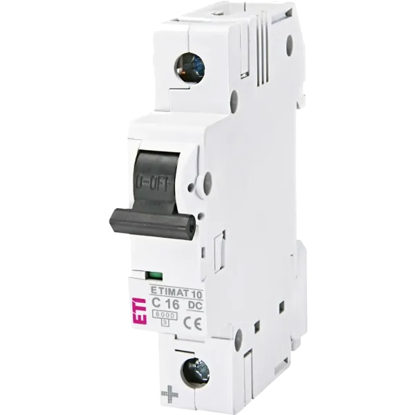 ЕТІ ETIMAT 10 DC 1p C 16A (6 kA) Автоматичний вимикач