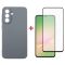 Чохол-накладка Dengos Carbon для Samsung Galaxy A56 SM-A566 Grey (DG-KM-138) + захисне скло