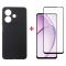 Чохол-накладка Dengos Carbon для Oppo A40/A40m Black (DG-KM-159) + захисне скло