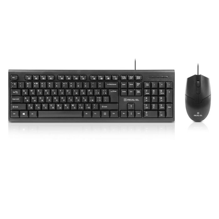 Комплект (клавіатура, миша) REAL-EL Kit 511 Black