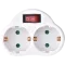EMOS P0063 2 розетки Адаптер з вимикачем