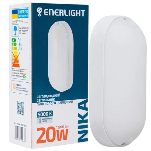 ENERLIGHT NIKA Світильник світлодіодний 20Вт 5000К IP65