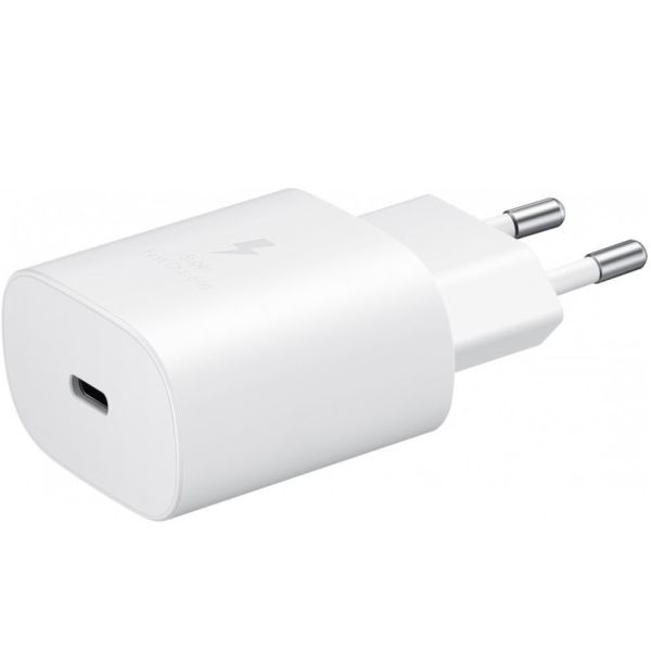 Мережевий зарядний пристрій Samsung EP-TA800 25W Type-C White (EP-TA800NWE) OEM