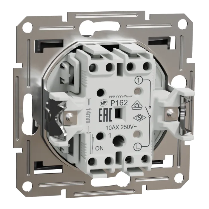 Schneider Electric EPH0100171 Asfora Вимикач 1-клавішний антрацит