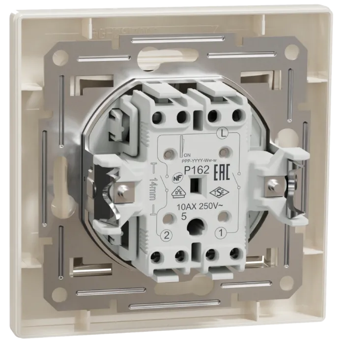 Schneider Electric Asfora EPH0300123 Вимикач двоклавішний самозатискний