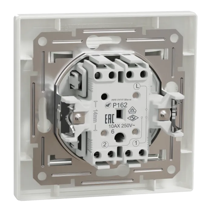 Schneider Electric ASFORA EPH0400121 Вимикач 1-кл. білий прохідний