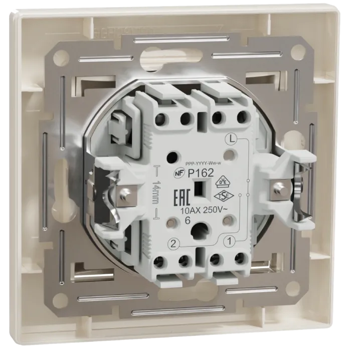 Schneider Electric Asfora EPH0400123 Перемикач одноклавішний самозатискний