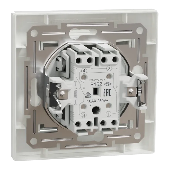 Schneider Electric ASFORA EPH0500121 Вимикач 1-кл. білий перехресний