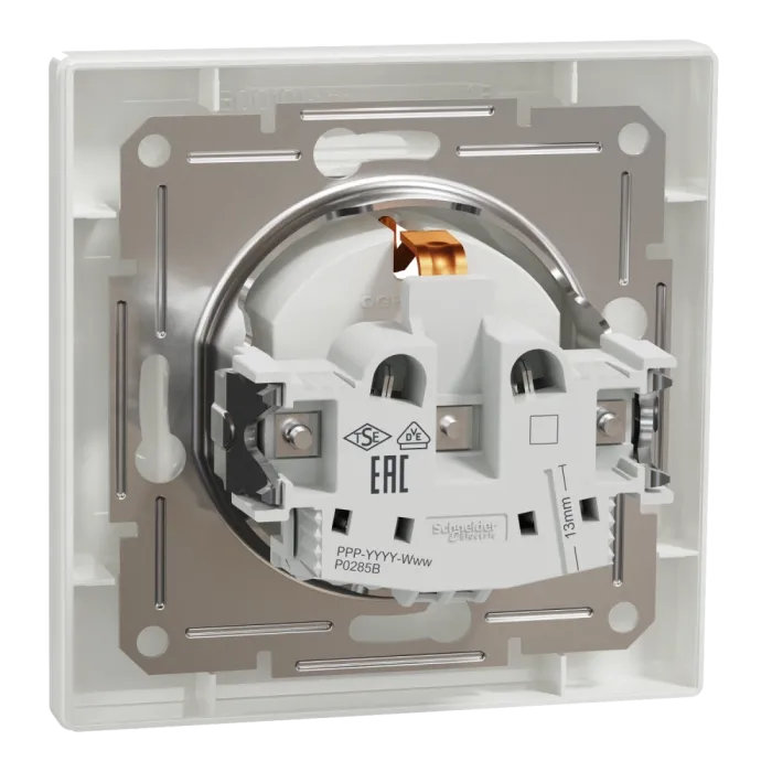 Schneider Electric ASFORA EPH2900121 Розетка одинарна із заземленням
