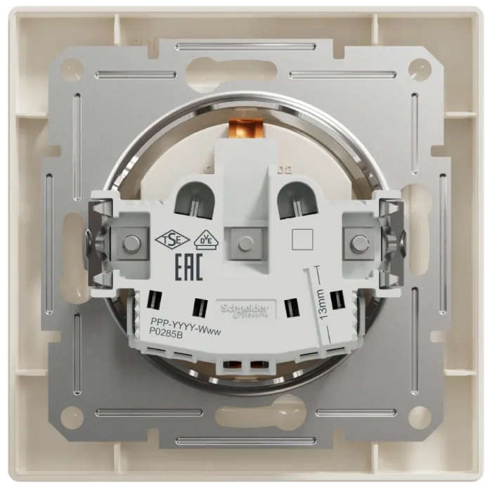 Schneider Electric Asfora EPH2900123 РОЗЕТКА З ЗАЗЕМЛЕННЯМ