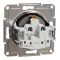 Schneider Electric EPH2900171 Asfora Розетка 220В антрацит, пластик, із заземленням, Schuko, без захисної кришки, без шторок, для врізного монтажу