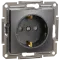 Schneider Electric Asfora EPH2900271 Розетка із заземленням та шторками антрацит
