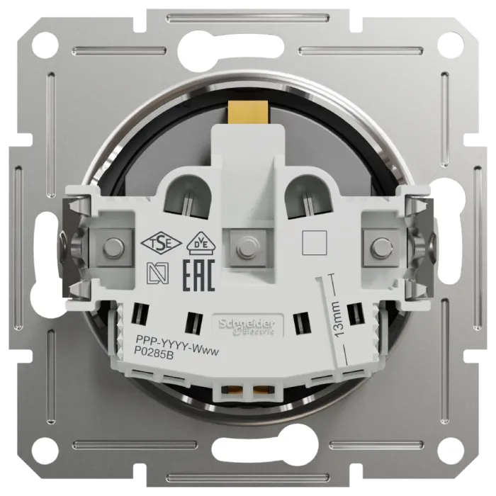 Schneider Electric Asfora EPH2900271 Розетка із заземленням та шторками антрацит