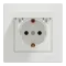 Schneider Electric ASFORA EPH3100121 Розетка одинарна із заземленням і кришкою
