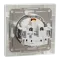 Schneider Electric ASFORA EPH3100121 Розетка одинарна із заземленням і кришкою
