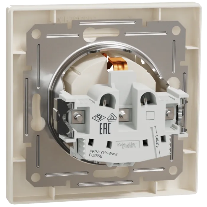 Schneider Electric Asfora EPH3100123 Розетка із кришкою, із заземленням