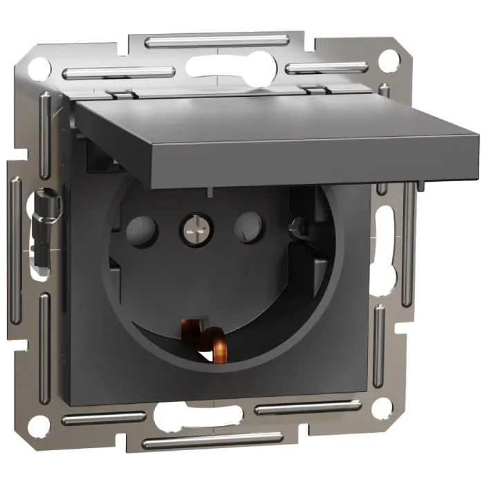 Schneider Electric Asfora EPH3100171 Розетка антрацит