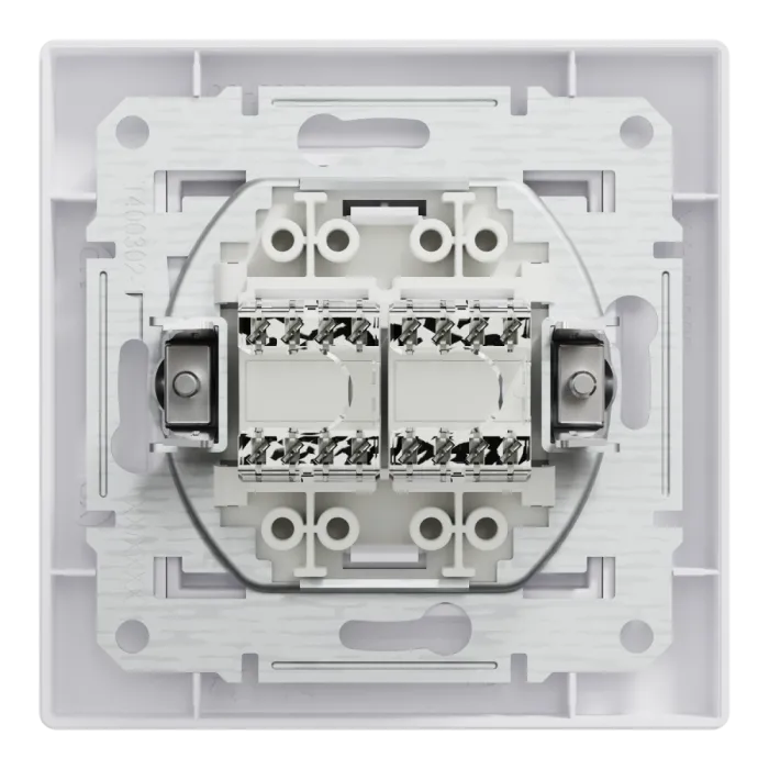 Schneider Electric Asfora EPH4400121 RJ45 5e Розетка комп'ютерна подвійна біла