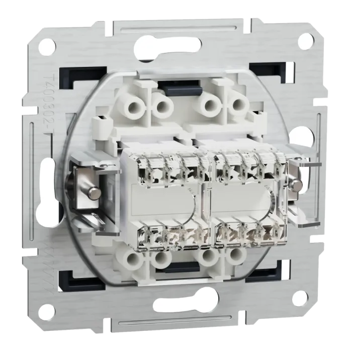 Schneider Electric EPH4400171 Asfora Розетка комп'ютерна антрацит, пластик, для врізного монтажу