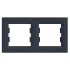 Schneider Electric EPH5800271 Asfora Рамка 2 поста антрацит горизонтальна