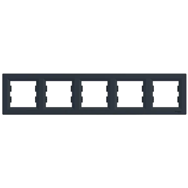 Schneider Electric Asfora EPH5800571 РАМКА П'ЯТИМІСНА ГОРИЗОНТАЛЬНА, АНТРАЦИТ