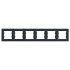 Schneider Electric EPH5800671 Asfora Рамка 6 постів антрацит горизонтальна