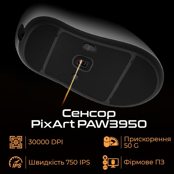 Миша бездротова RAWM ER21Pro Black