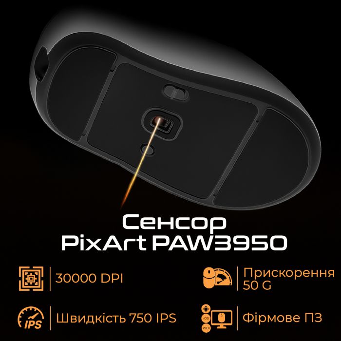 Миша бездротова RAWM ER21Pro Black