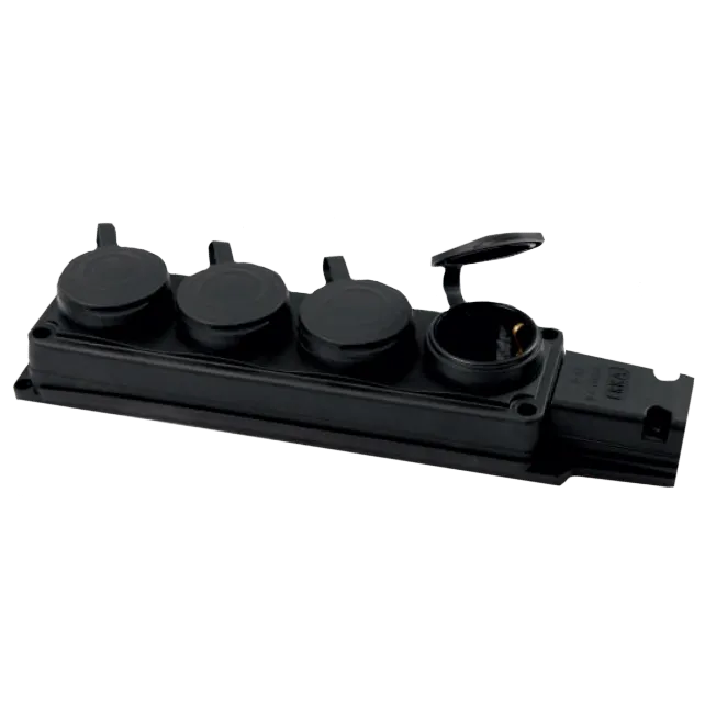 ERKA 6004 Колодка четверна з/к і заглушками 4x16 (каучук)