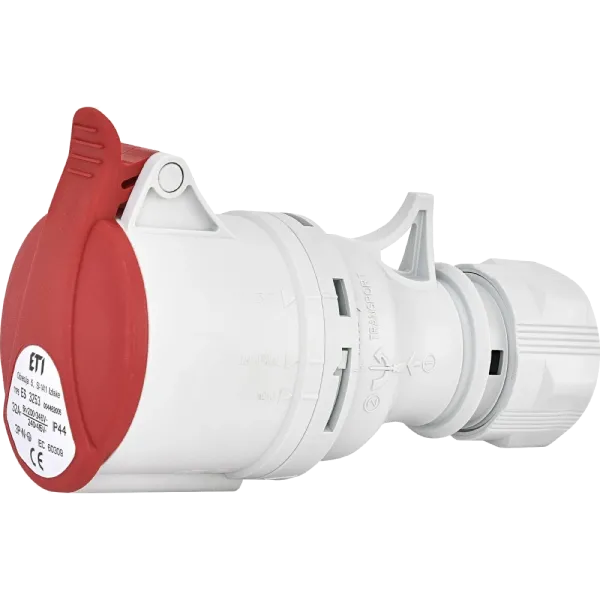 ЕТІ ES-3253 IP44 32A 400V 3P+N+PE Розетка кабельна