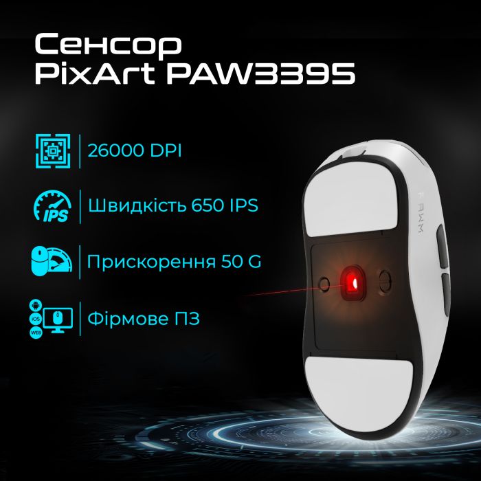 Миша бездротова RAWM ES21 White