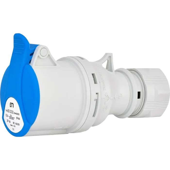 ЕТІ ES-3232 IP44 32A 230V 2P+PE Розетка кабельна