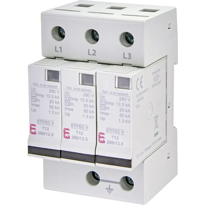 ETI TEC V T12 280/12,5 (3+0) Обмежувач перенапруги