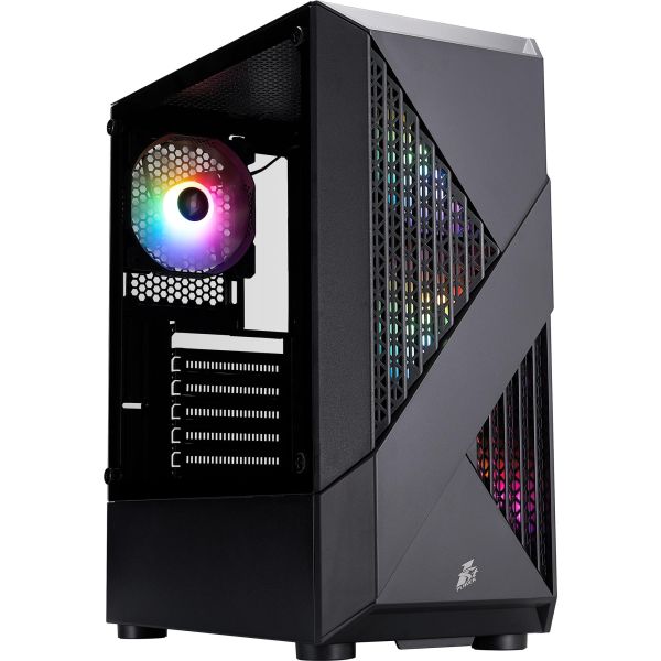 Корпус 1stPlayer F3-A-BK-4F1 Black без БЖ