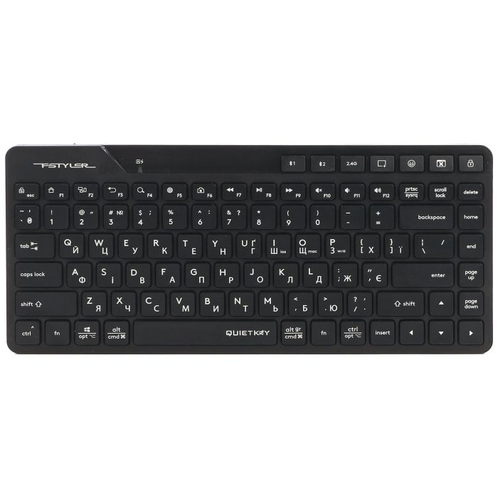 Клавіатура бездротова A4Tech FBK26C AS Black