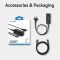Мережевий зарядний пристрій Vention 4-Port USB GaN Charger 2x100W/2x18W Black (FBSBG-EU)
