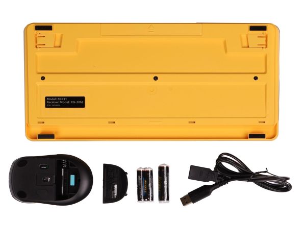 Комплект (клавіатура, миша) бездротовий A4Tech FG1110 Bumblebee USB