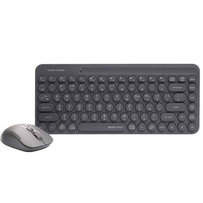 Комплект (клавіатура, миша) бездротовий A4Tech FG3200 Air2 Grey